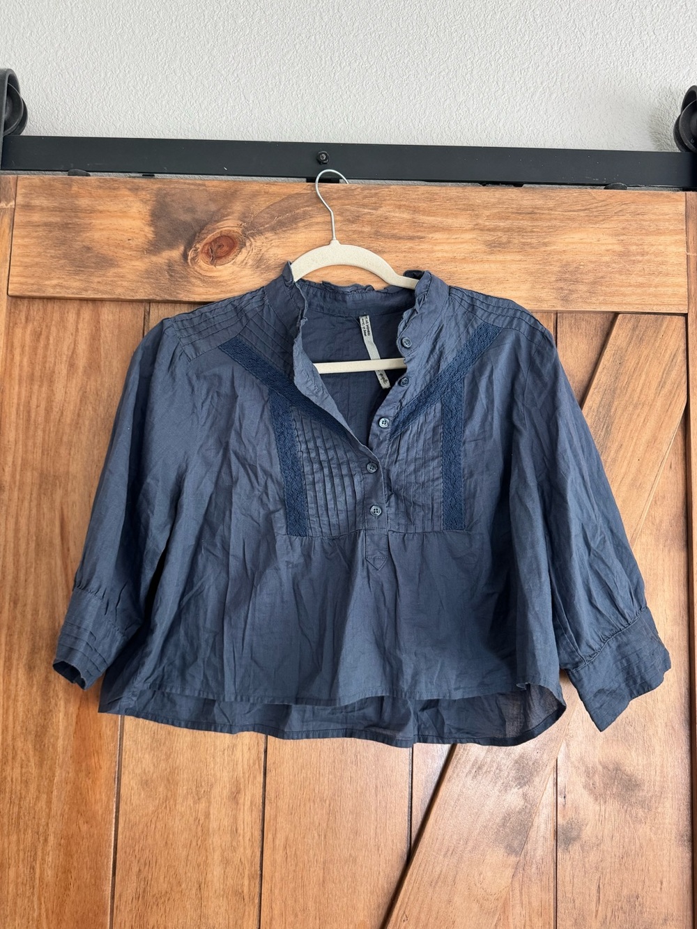 Free People Navy Top Sz S